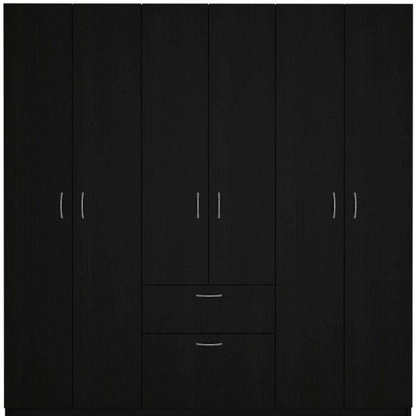 Homeroots 71" Black And White Single Drawer Combo Dresser  Manufactured Wood 403745