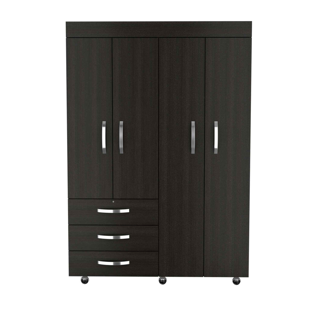 Homeroots 68" Three Drawer Combo Dresser  Manufactured Wood 403748