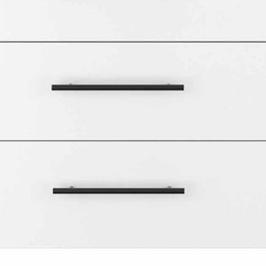 Homeroots 59" White Six Drawer Double Dresser  Manufactured Wood 403749