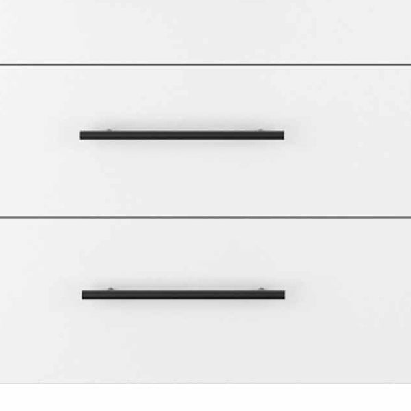 Homeroots 59" White Six Drawer Double Dresser  Manufactured Wood 403749