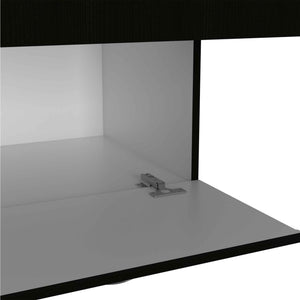 Homeroots 67" Black And White Single Drawer Combo Dresser  Manufactured Wood 403753