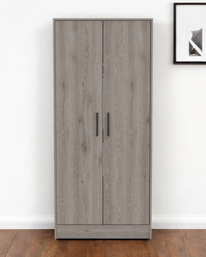 Homeroots 71" Light Gray Single Drawer Combo Dresser  Manufactured Wood 403756