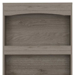 HomeRoots 71" Three Tier Bookcase with Doors - Durable, Space-Saving Storage for Books & Décor in Any Room 403759
