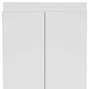 Homeroots 63” Classic White Pantry Cabinet With Two Full Size Doors  Particle Board 403762
