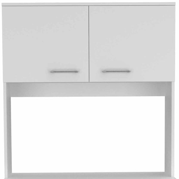 Homeroots 71" Modern White Pantry Cabinet With Five Shelves  Particle Board 403766
