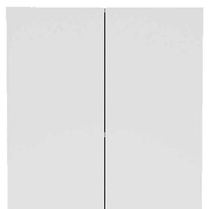 HomeRoots 78" Modern White Pantry Cabinet - Sleek Storage Solution with 5 Shelves for Kitchen & Home Organization 403769