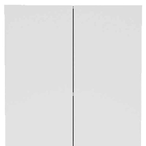 HomeRoots 78" Modern White Pantry Cabinet - Sleek Storage Solution with 5 Shelves for Kitchen & Home Organization 403769
