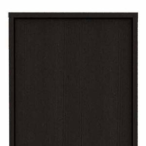 Homeroots 79" Modern Black Pantry Cabinet With Five Shelves  Particle Board 403770
