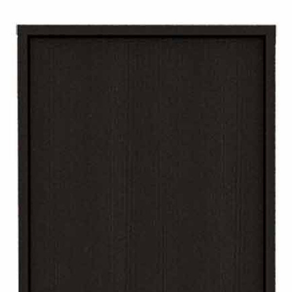 Homeroots 79" Modern Black Pantry Cabinet With Five Shelves  Particle Board 403770