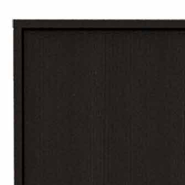 Homeroots 79" Modern Black Pantry Cabinet With Five Shelves  Particle Board 403770