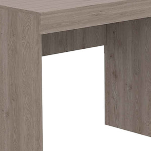 Homeroots 47" Light Gray Computer Desk With Two Drawers   403781