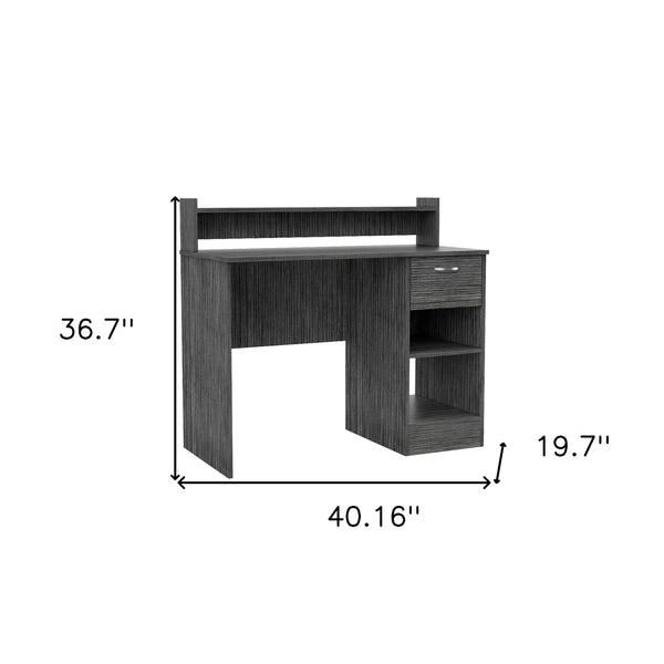 Homeroots 40" Graphite Computer Desk   403786