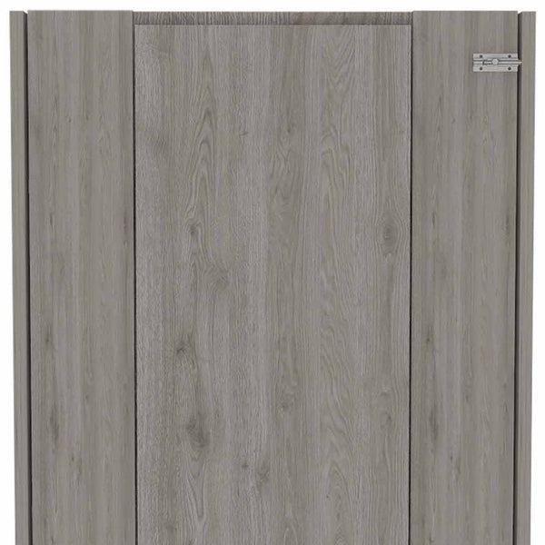 Homeroots 24" Light Gray Floating Desk   403794