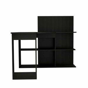 Homeroots 47" Black L Shape Computer Desk   403795