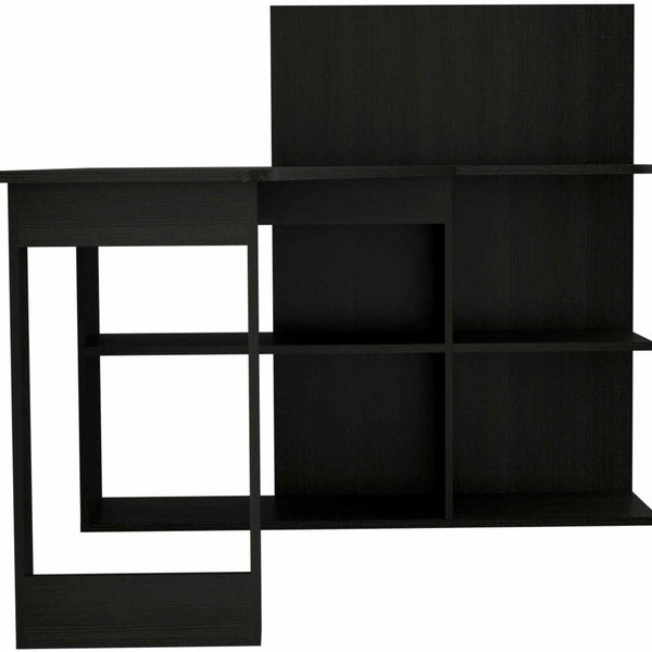 Homeroots 47" Black L Shape Computer Desk   403795
