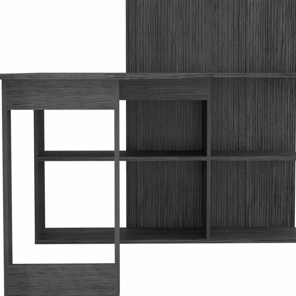 Homeroots 47" Gray L Shape Computer Desk   403797