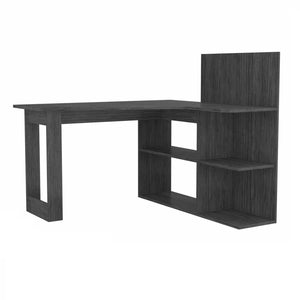 Homeroots 47" Gray L Shape Computer Desk   403797