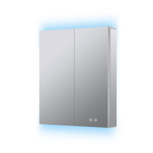English Elm Corsica Aluminum Led Medicine Cabinet with Defogger Touchscreen and Soft Close Hinges B2731P477799