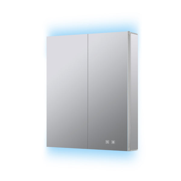English Elm Corsica Aluminum Led Medicine Cabinet with Defogger Touchscreen and Soft Close Hinges B2731P477799