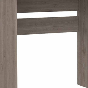 Homeroots 47" Light Gray Computer Desk With Three Drawers   403806