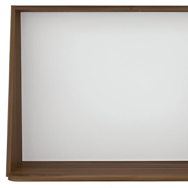 Homeroots 41" Brown Wall Mounted Floating Desk   403825