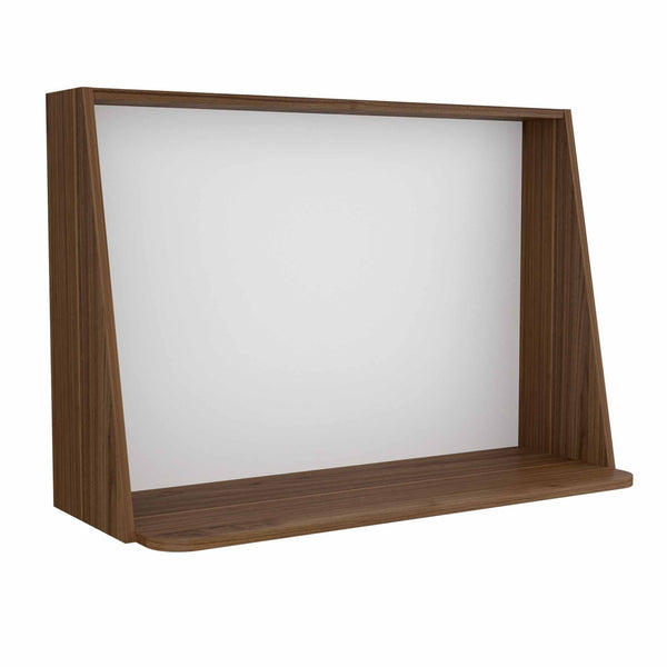 Homeroots 41" Brown Wall Mounted Floating Desk   403825