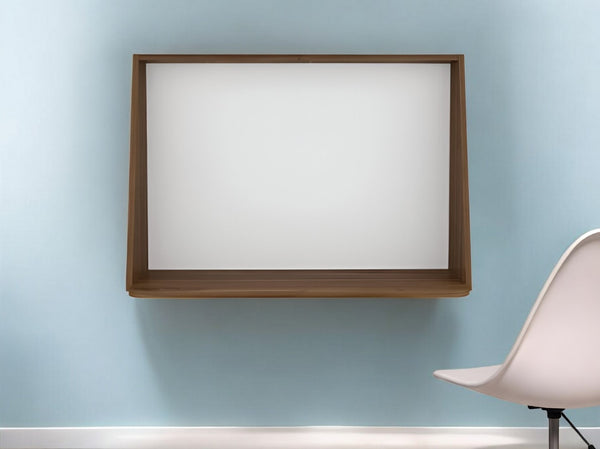 Homeroots 41" Brown Wall Mounted Floating Desk   403825