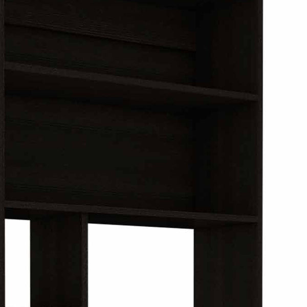 Homeroots 30" Black Computer Desk With Hutch   403828