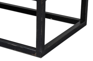 Sarreid Aztec Sideboard Black - Stylish Antique Finish With 2 Removable Shelves For Versatile Storage Solutions Black  40383-5