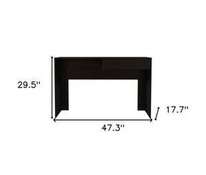 Homeroots 47" Black Computer Desk   403830