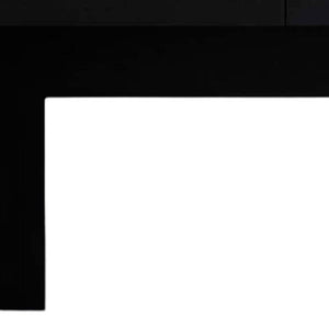 Homeroots 47" Black Computer Desk With Two Drawers   403833