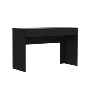 Homeroots 47" Black Computer Desk With Two Drawers   403833