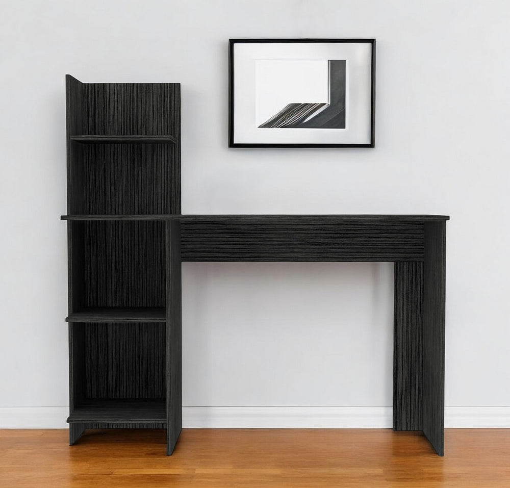 Homeroots 47" Gray Computer Desk With Hutch   403836