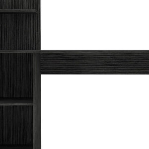 Homeroots 47" Gray Computer Desk With Hutch   403836