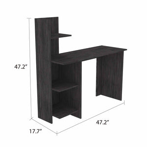 Homeroots 47" Gray Computer Desk With Hutch   403836