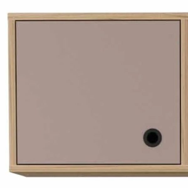 Homeroots 39" Taupe Computer Desk With Two Cabinets Two Drawers   403838