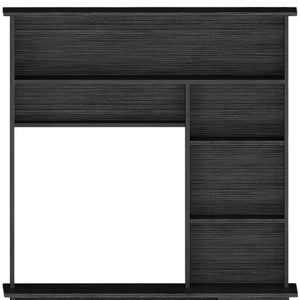 Homeroots 43" Gray Computer Desk With Hutch   403841