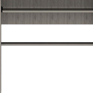 Homeroots 43" Light Gray Computer Desk With Hutch   403843