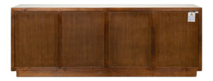 Sarreid Modern Sideboard With Removable Shelves - Stylish Reclaimed Pine Design With Antique Natural Finish White  40384