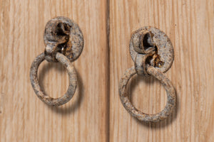 Sarreid Modern Sideboard With Removable Shelves - Stylish Reclaimed Pine Design With Antique Natural Finish White  40384