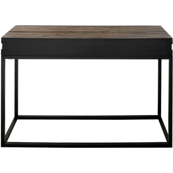 Homeroots 47" Brown And Black Frame Console Table   403850