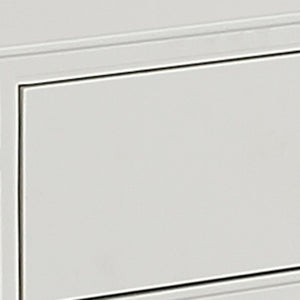 HomeRoots 47" White and Gold Console Table with Drawers - Modern Elegance for Entryways and Living Rooms 403866