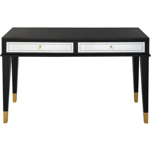 Homeroots Set Of Two 47" Black Console Table And Drawers   403872