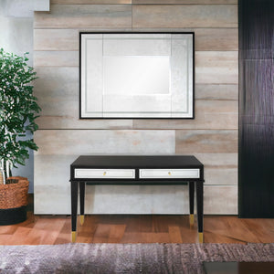 Homeroots Set Of Two 47" Black Console Table And Drawers   403872