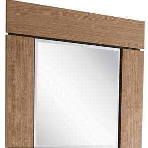 HomeRoots 47" Sleek Brown and Silver Console Table with Drawer & Mirror - Stylish Entryway or Living Room Charm 403873