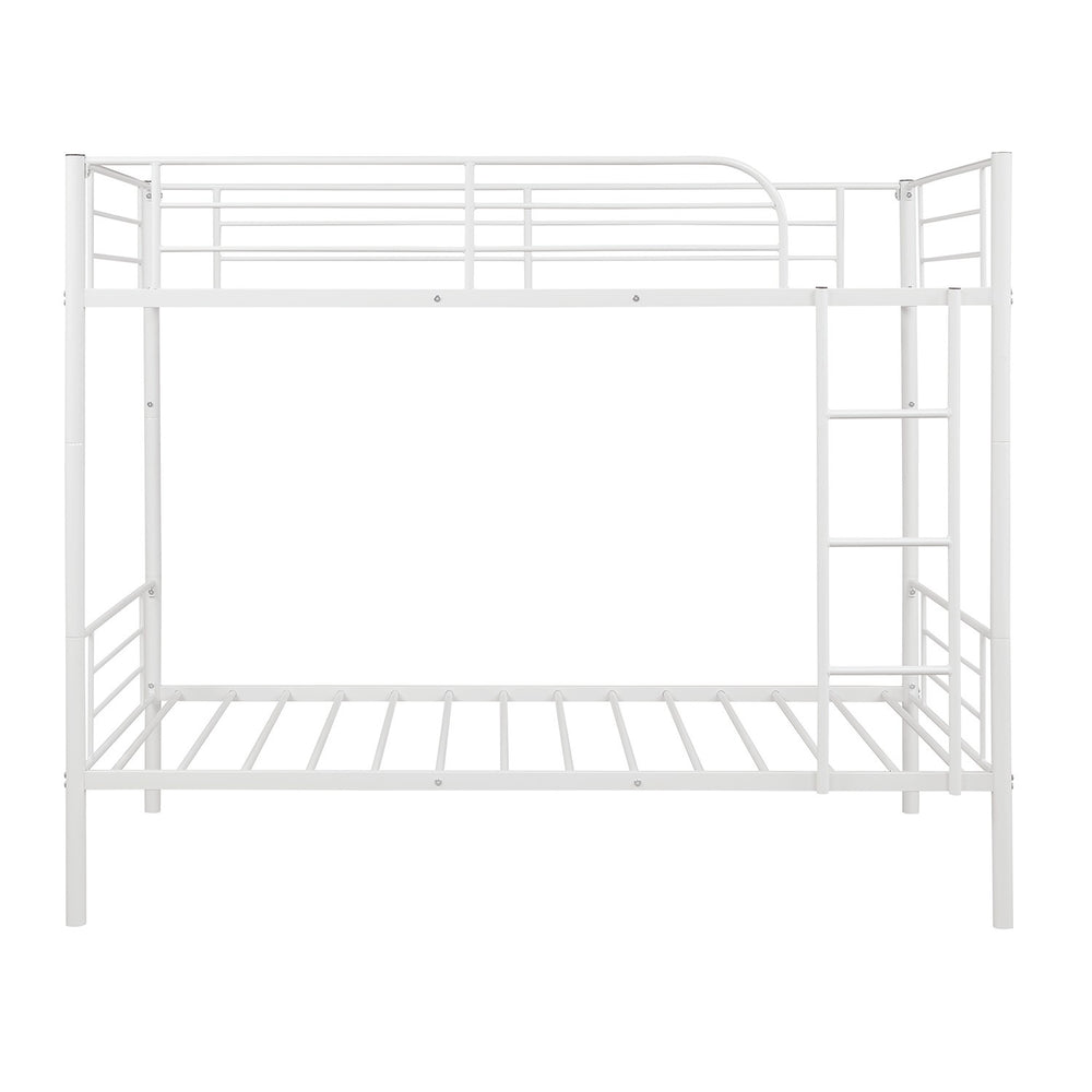 Homeroots Black Twin Over Twin Separable Bunk Bed  Steel 403876