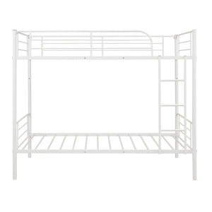 Homeroots Black Twin Over Twin Separable Bunk Bed  Steel 403876