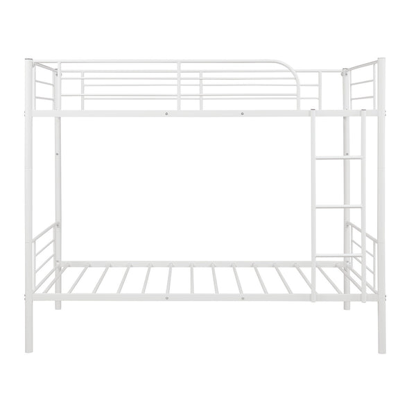 Homeroots Black Twin Over Twin Separable Bunk Bed  Steel 403876