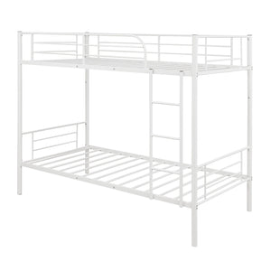 Homeroots Black Twin Over Twin Separable Bunk Bed  Steel 403876