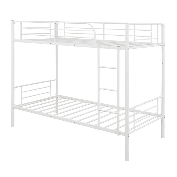 Homeroots Black Twin Over Twin Separable Bunk Bed  Steel 403876